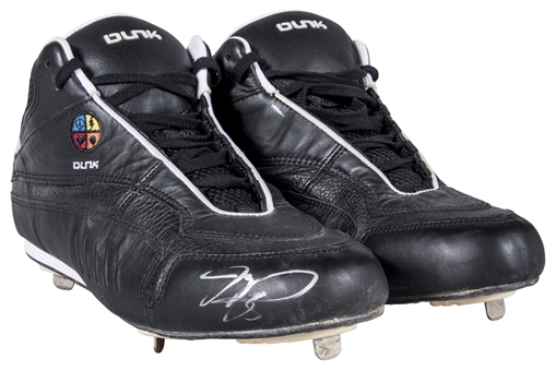 Mike Piazza Game Used & Autographed Dunk Cleats (JT Sports & PSA/DNA)